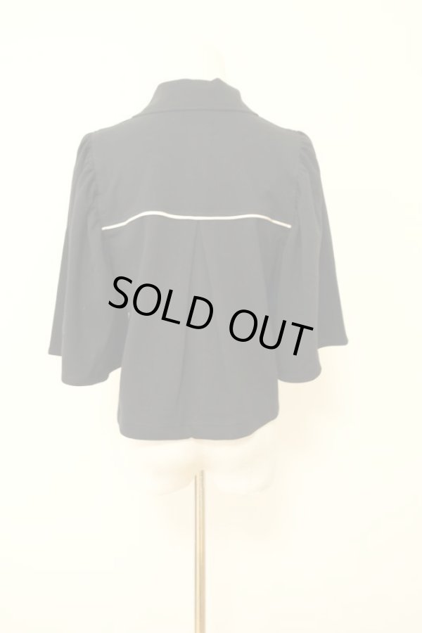 画像3: NON TOKYO PUFF SLEEVE POLO SHIRTS black (3)