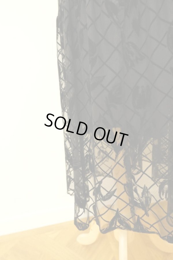 画像6: LOKITHO FLOCKING  TUNIC DRESS black (6)