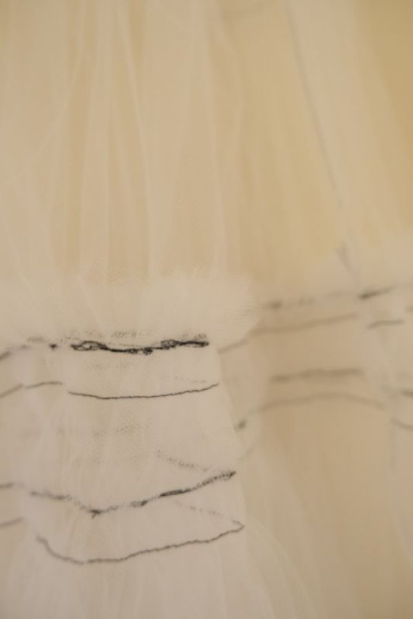 画像5: naokitomizuka (ナオキトミヅカ) Nylon tulle Gather Skirt white (5)