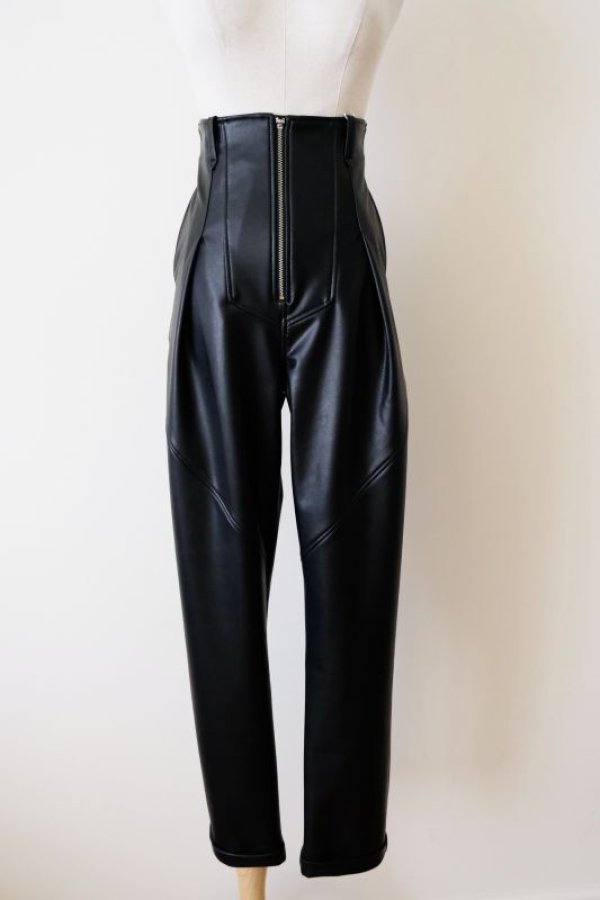 画像1: DECO depuis 1985 STRETCH LEATHER PANTS (1)