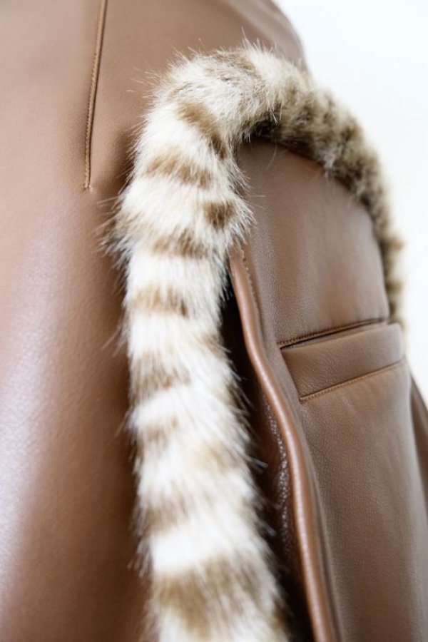 画像7: DECO depuis 1985 STRETCH LEATHER SKIRT (7)