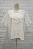 画像1: sowa  (ソーワ) sailor blouse white  vintage button (1)