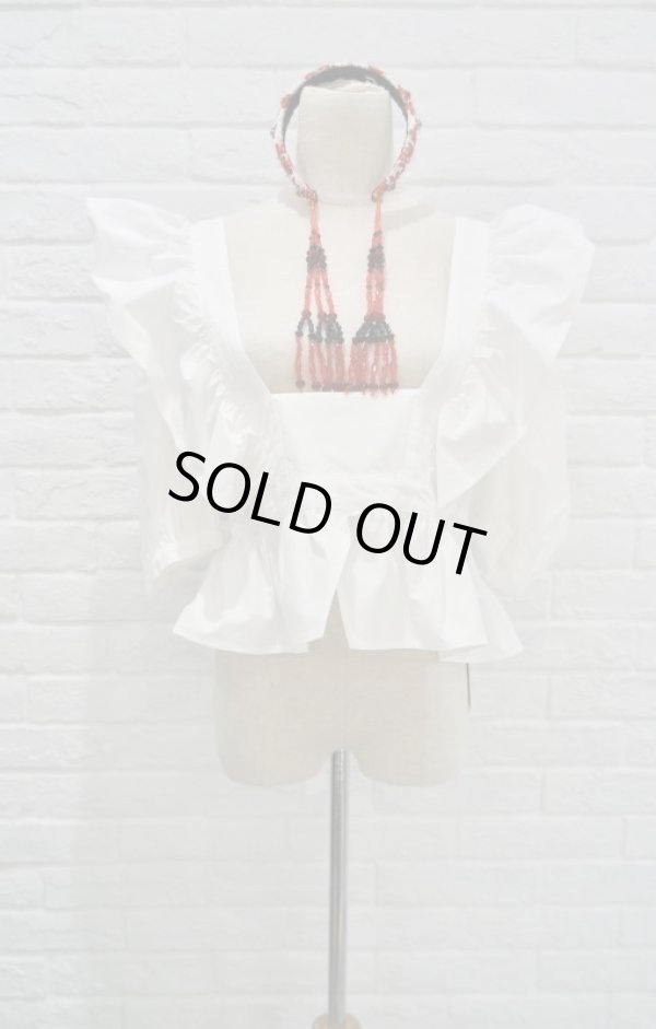 画像6: SIIILON pure apron dress white (6)