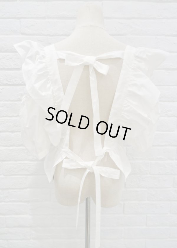 画像3: SIIILON pure apron dress white (3)