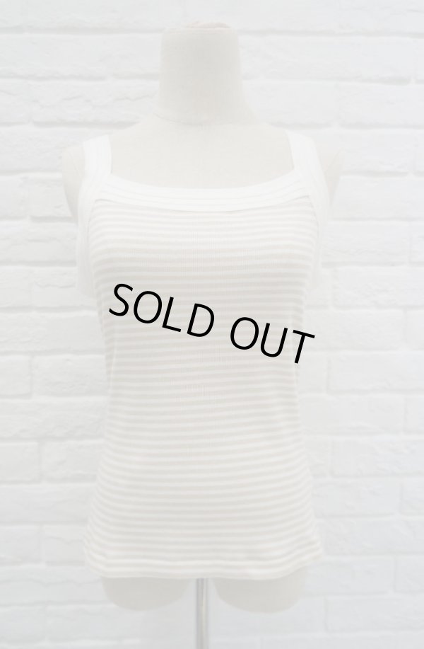 画像1: SIIILON Jewelry tank-top white × gold (1)