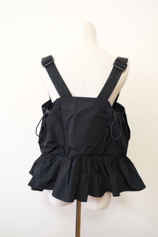 ノントーキョーNONTOKYO FRILL FIELD VESTBLACK
