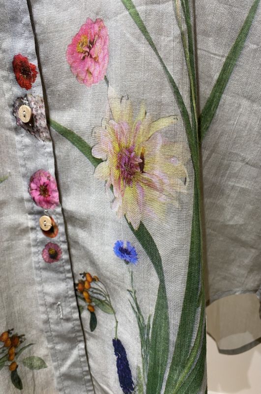 ANNTIAN（アンティアン） BIG SHIRT PRESSED GARDE NFLOWERS - The