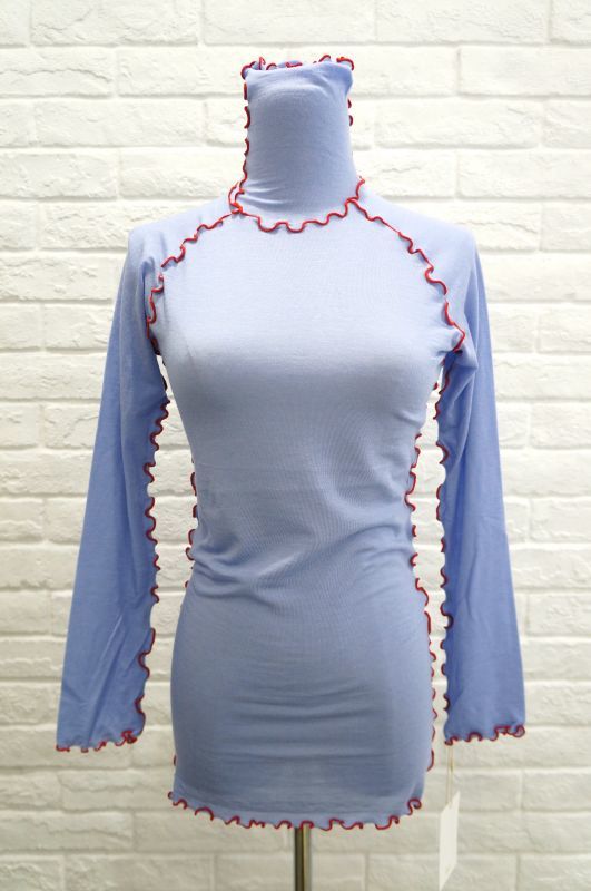 DECO depuis 1985 (デコ ドゥピュイイチキューハチゴー) TURTRE NECK TOPS BLUE - The Galaxy