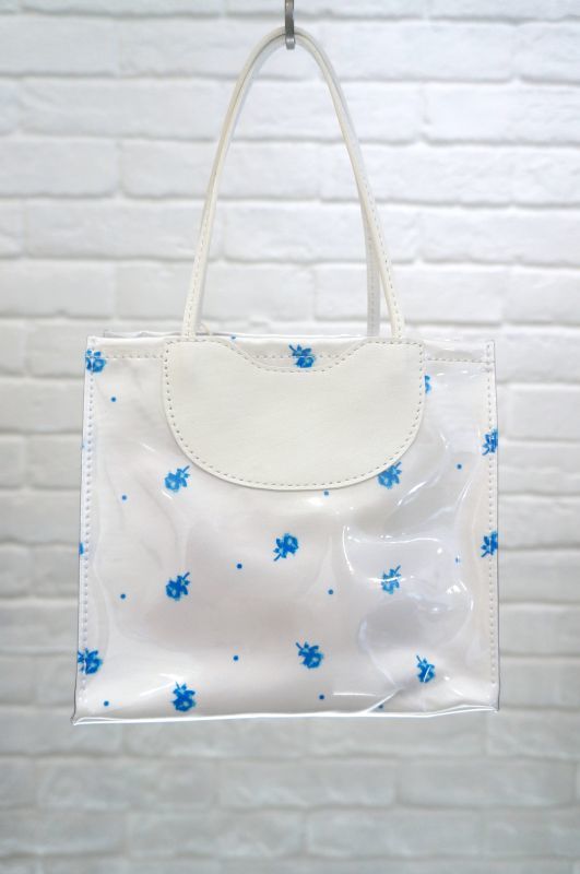 DECO depuis 1985 (デコ ドゥピュイイチキューハチゴー) chiyogmi PVC bag blue - The Galaxy