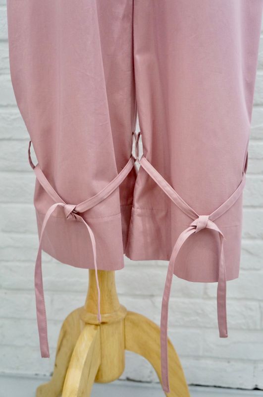 Lucio Vanotti [ルーチョバノッティ] Pants with Coulisse at Ankle pink - The